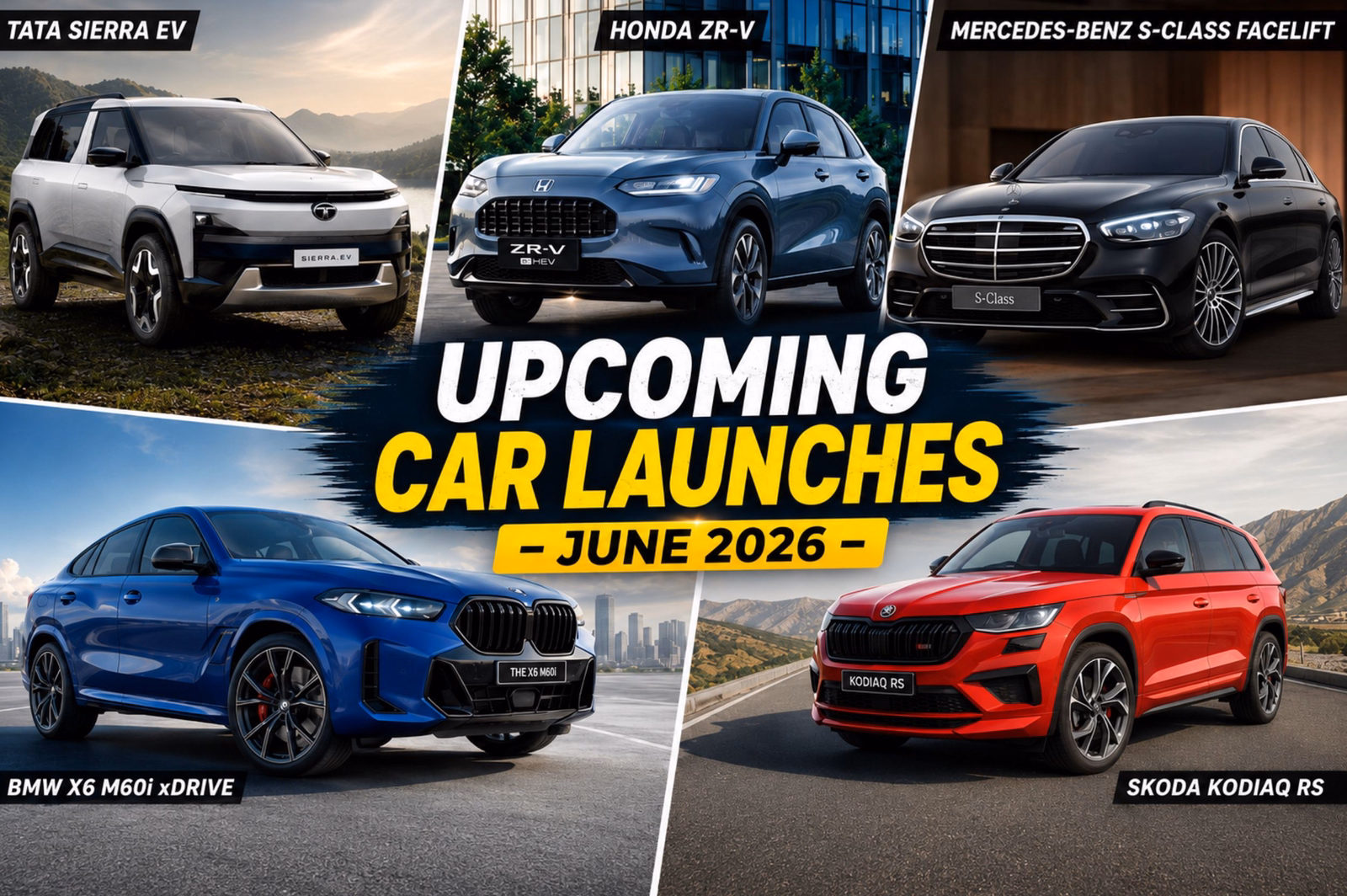 all 5 cars upcoming june 26