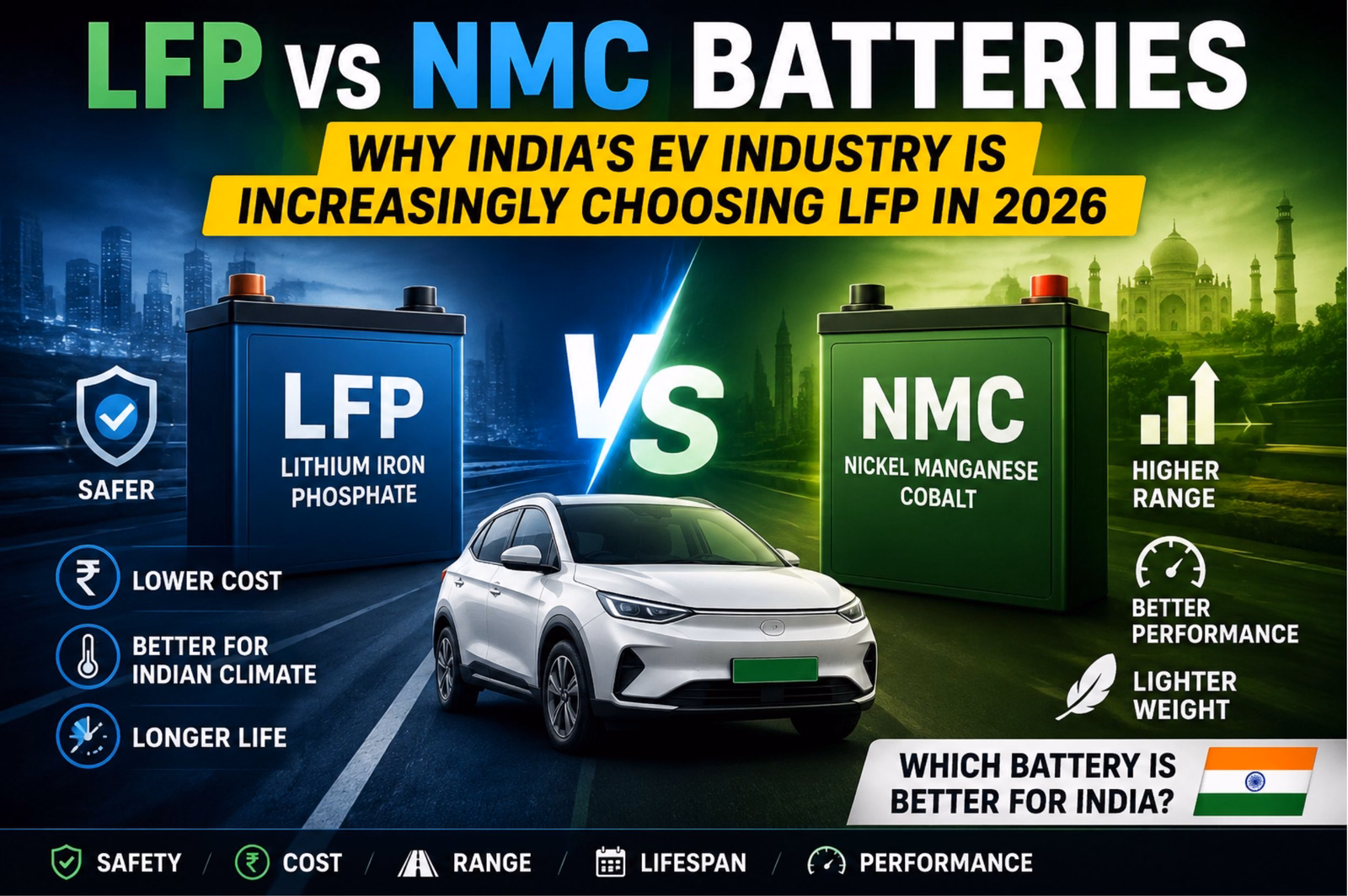 lfp vs nmc battery india 2026